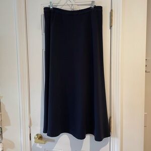 Custom made wool Aline skirt with elastic waist. Unstretched is 32”. Length 35”.